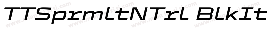 TTSprmltNTrl BlkIt字体转换